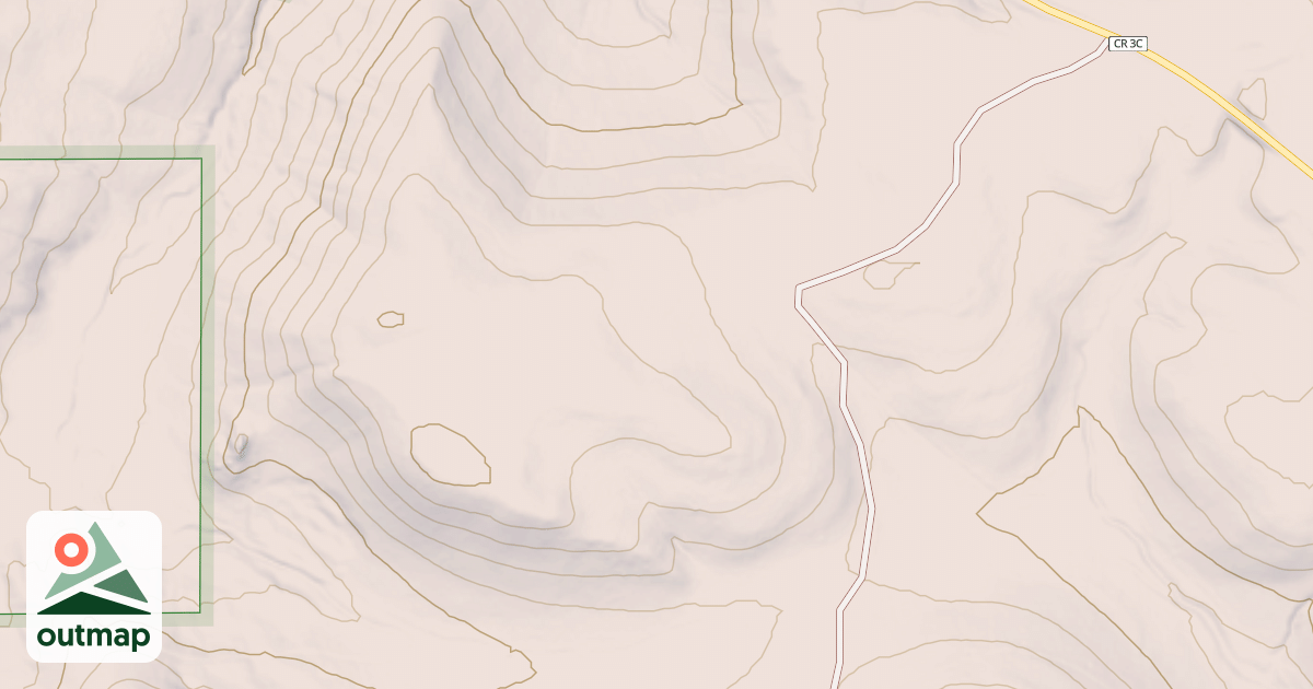 Map of VANOCKER CANYON BR 2A
