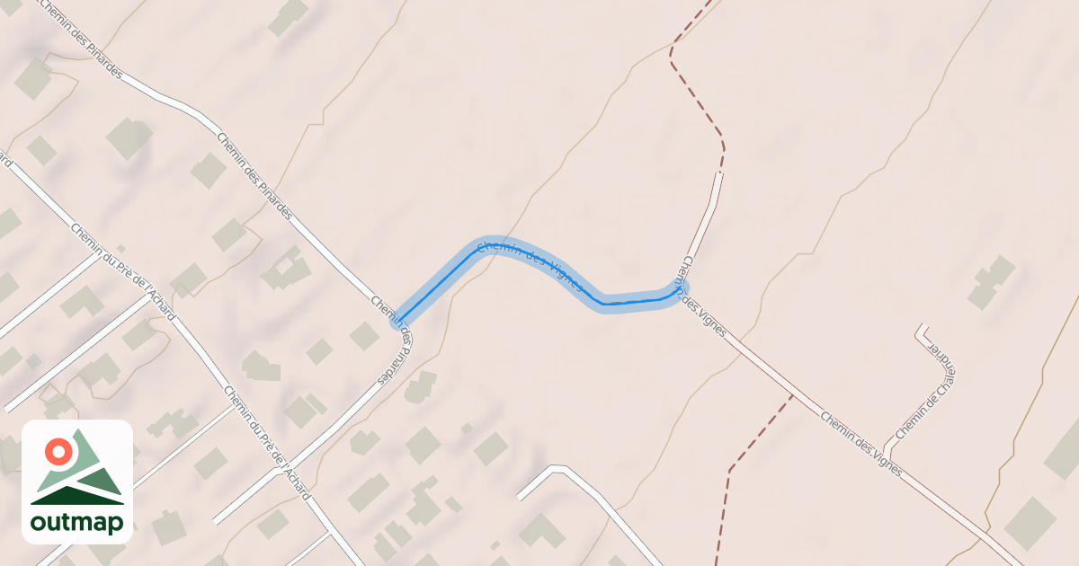 Map of Chemin des Vignes