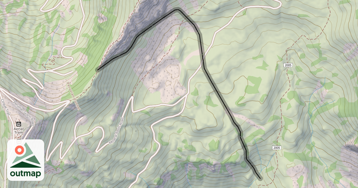 Map of Split Rock Gully