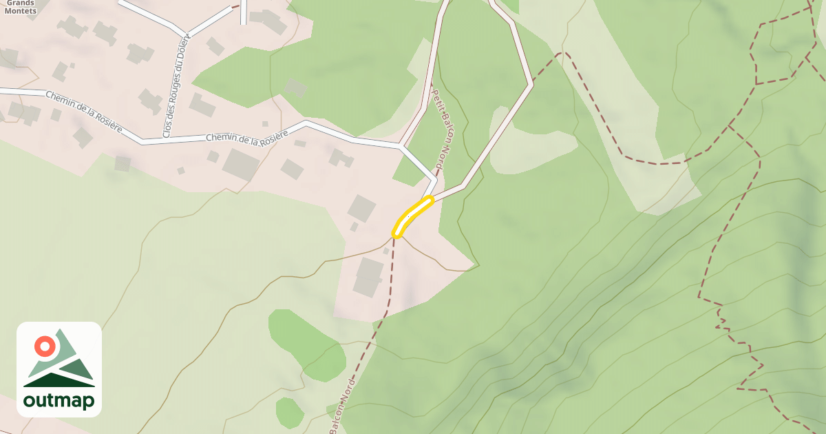 Map of Chemin de la Rosière