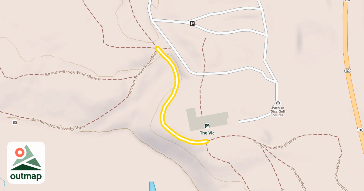 Map of Logger's Loop (Olive)