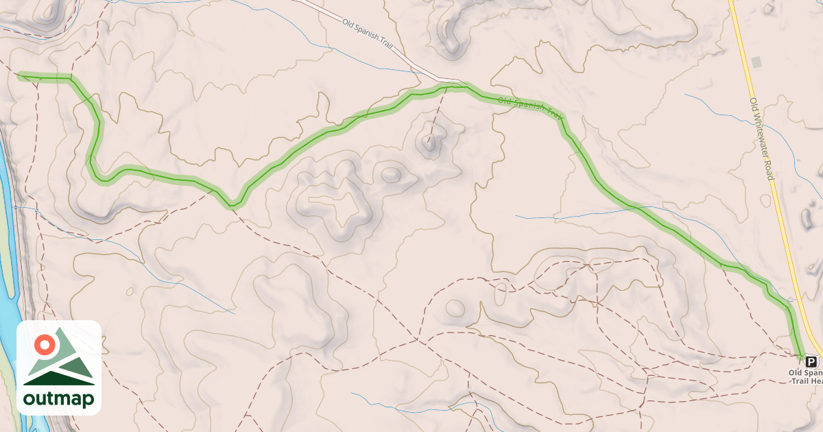 Map of Old Spanish Trail