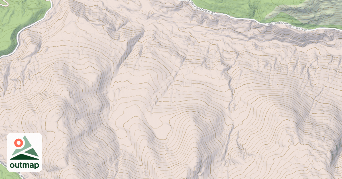 Map of NORTH CEDAR