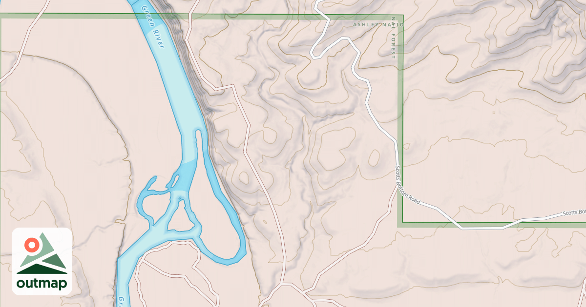Map of CORDWOOD BOTTOM LOOP