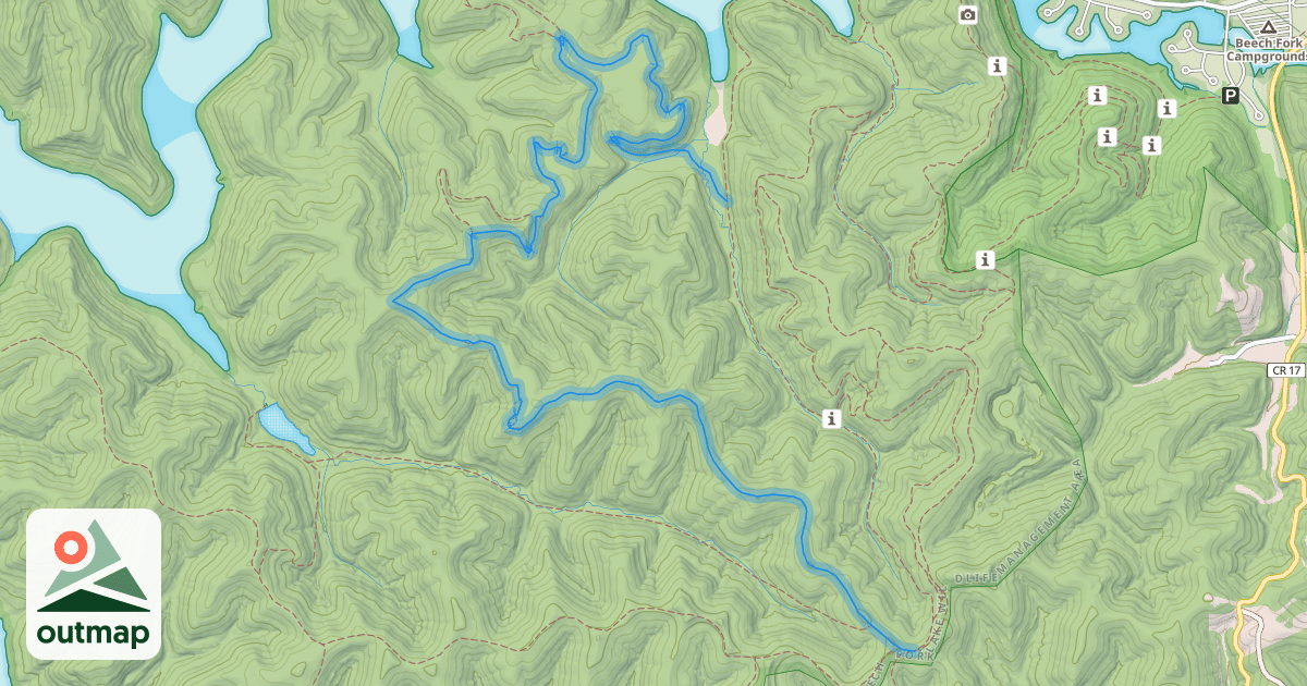 Map of Rubens Branch