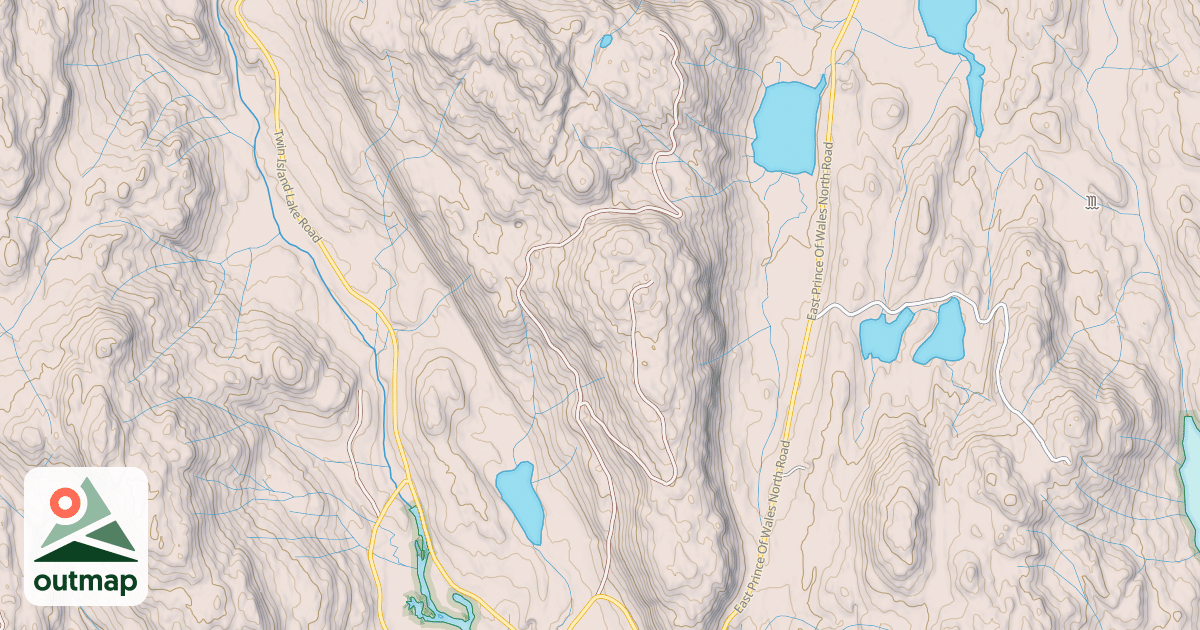 Map of TWIN ISLAND CREEK EAST RIDGE