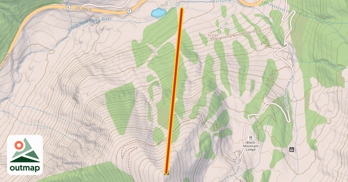 Map of Pallavicini Lift