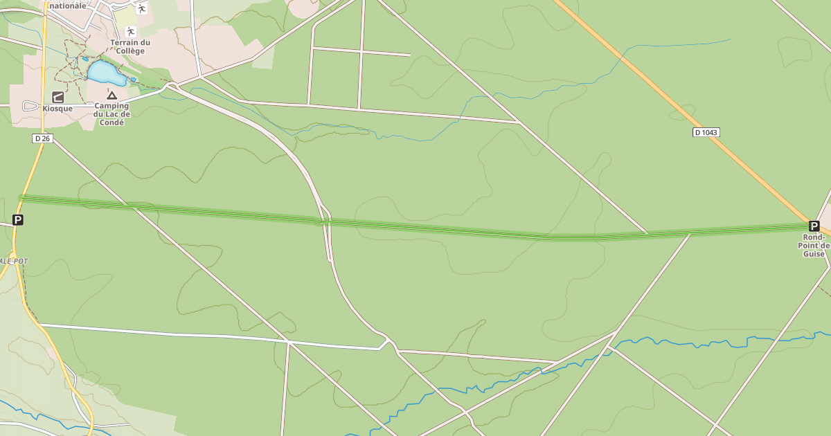 Map preview of Route de la Croix des Veneurs