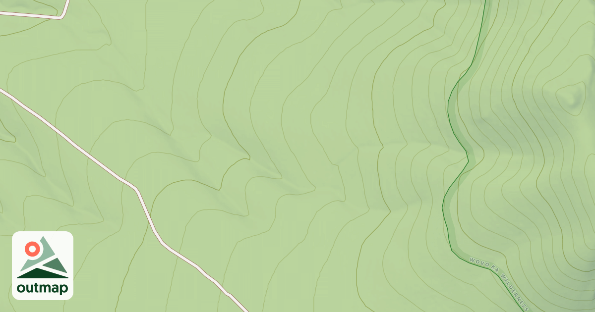 Map of CONTOUR SPUR ROAD