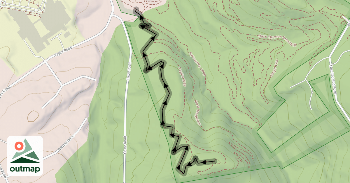 Map of Devil's Racetrack