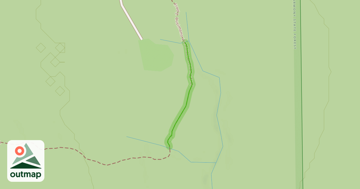 Map of Fred J. Cusimano Westside Overland Trail