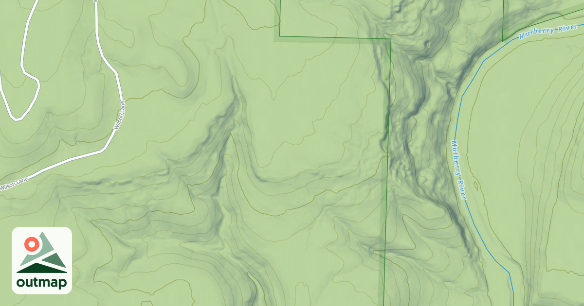 Map of BRUSHY PINE