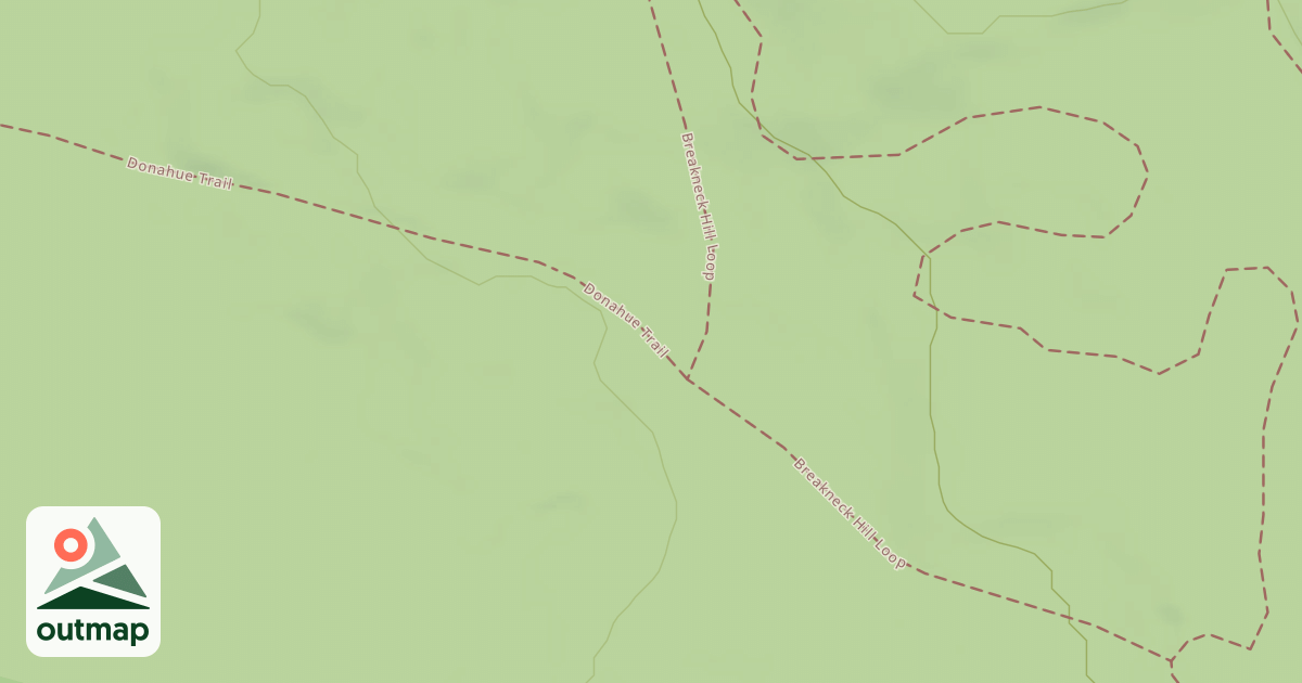 Map of Donahue Trail