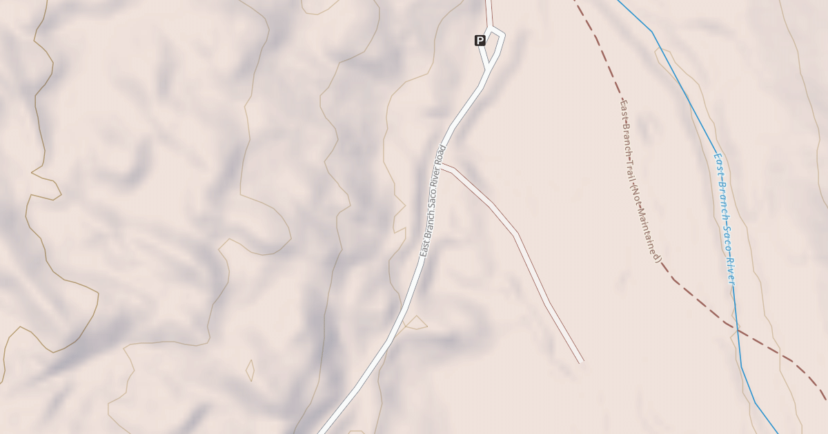 Map preview of EAST BRANCH SACO RIVER