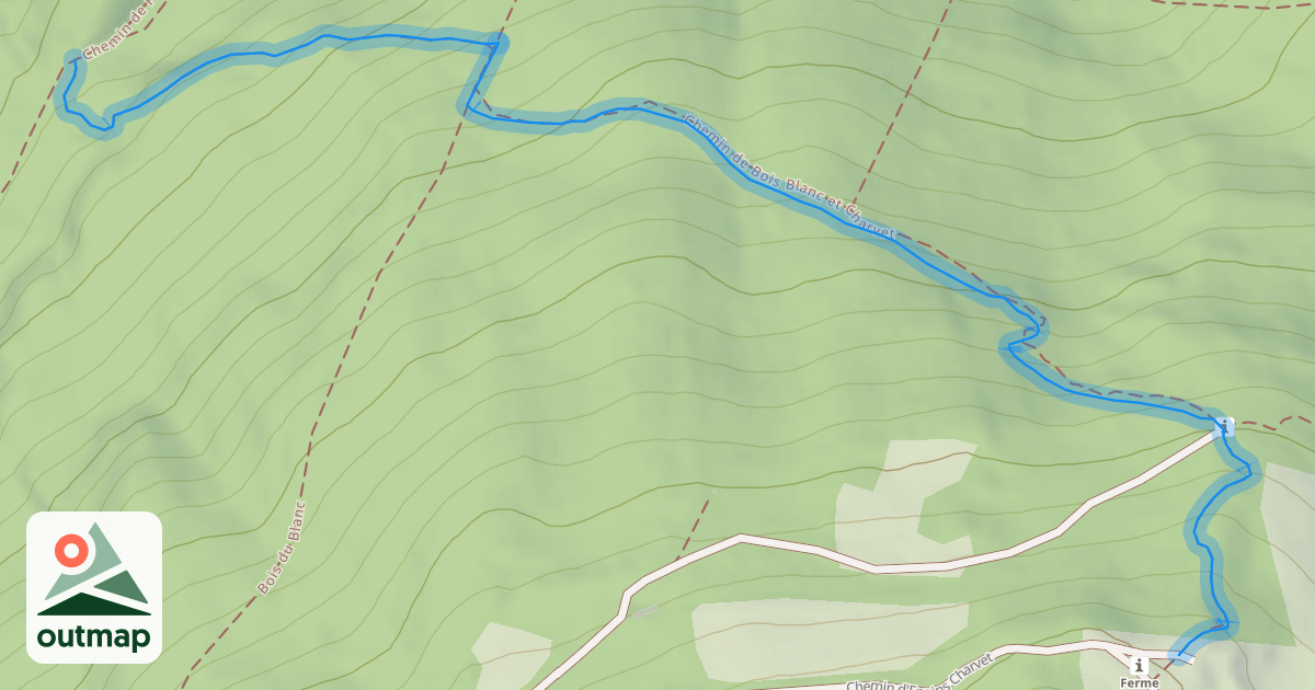 Map of Chemin de Bois Blanc et Charvet