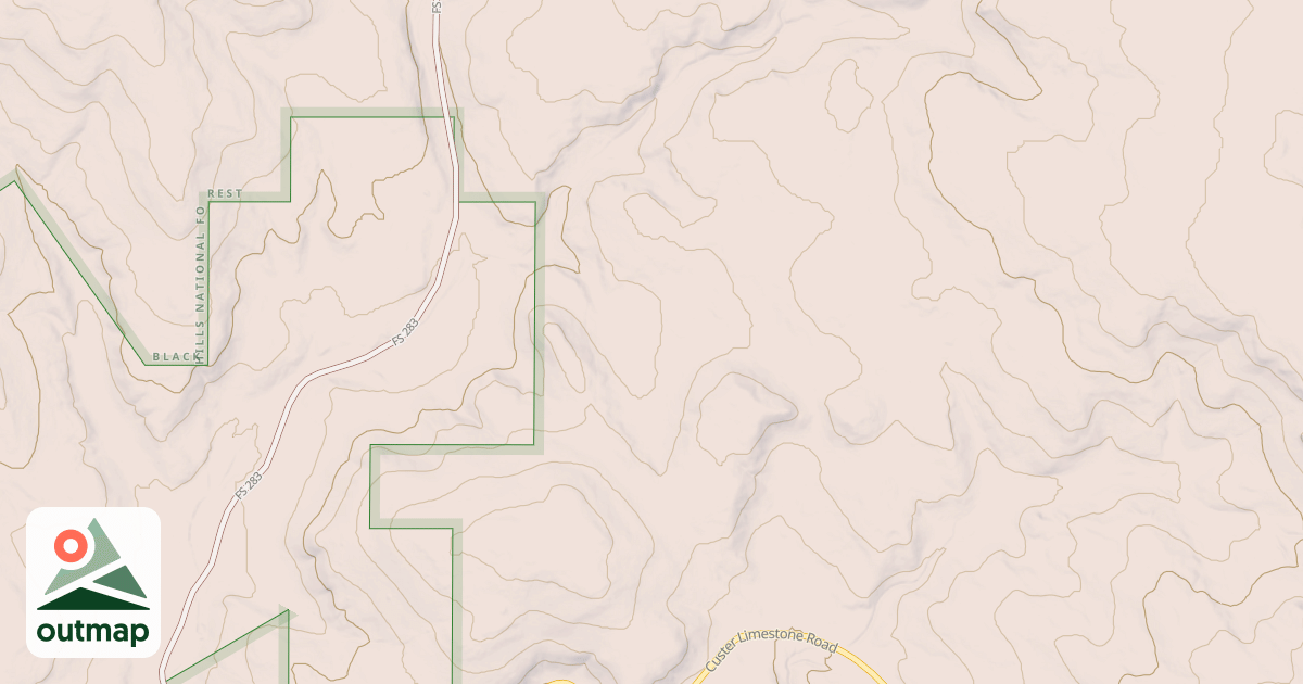 Map of CUSTER LIMESTONE BR 2G