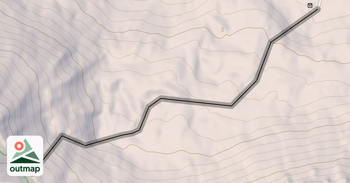 Map of Porcupine Saddle