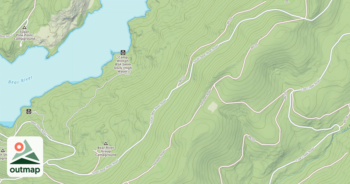 Map of TANGLEFOOT CANYON