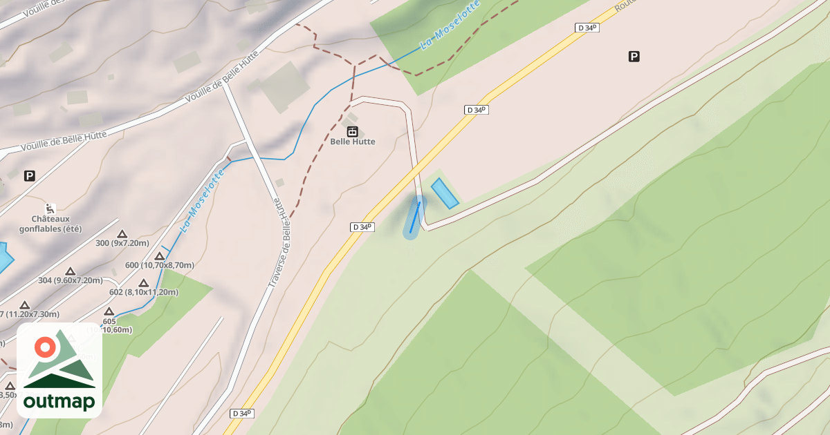 Map of Belle-Hutte