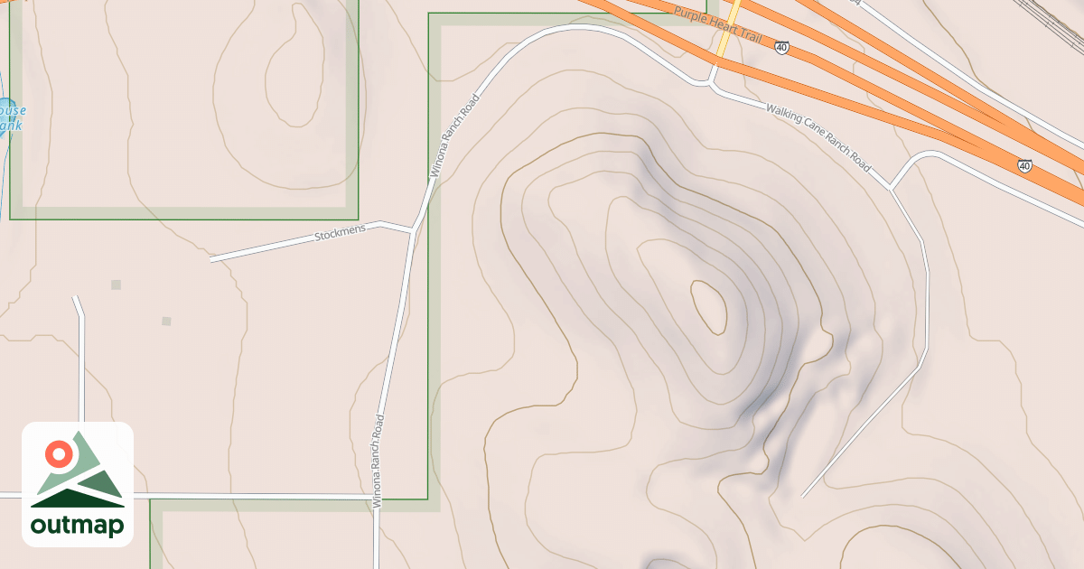 Map of ANDERSON MESA