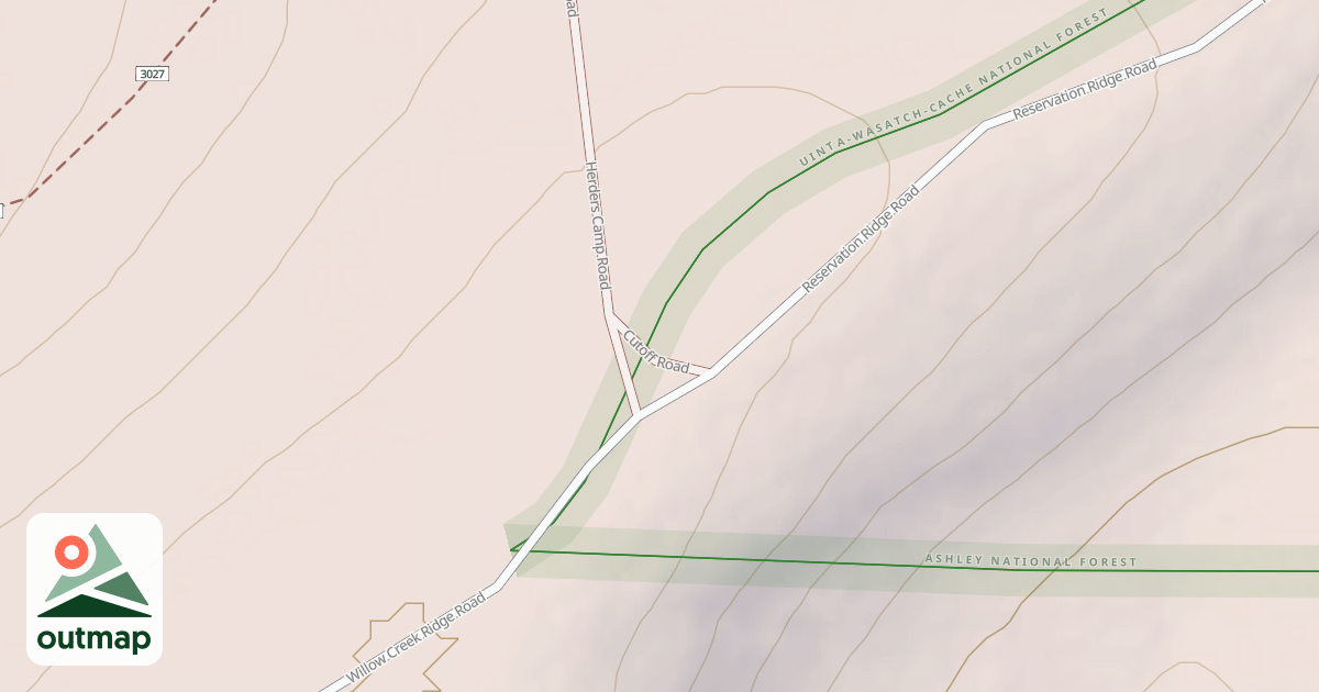 Map of CUT-OFF ROAD