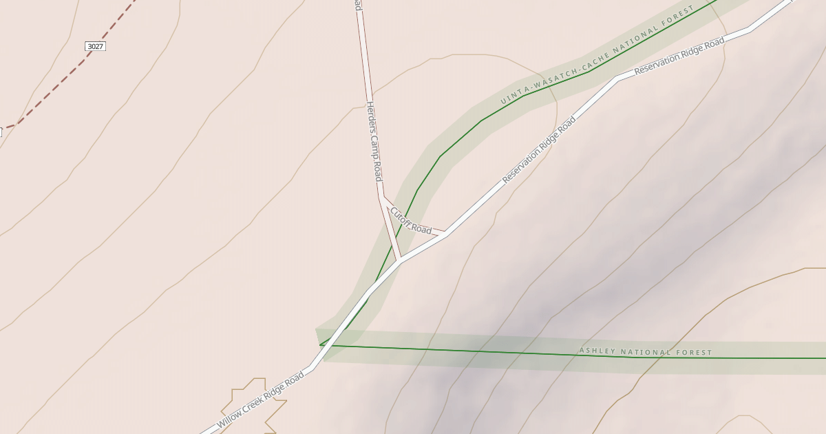 Map preview of CUT-OFF ROAD