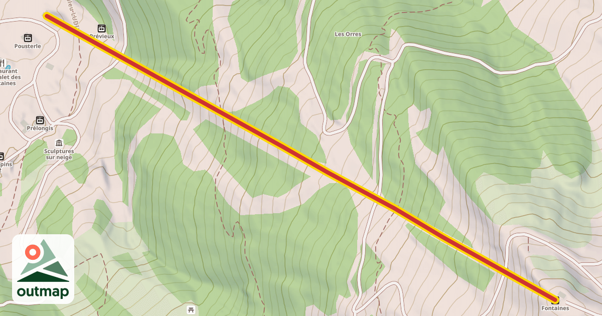 Map of Fontaines
