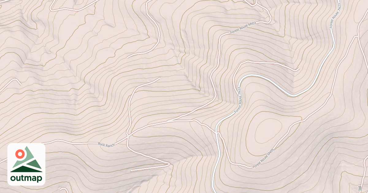 Map of USFS Motor Vehicle Use Map Roads {F3D496C9-6AC1-4E42-9F6D-A81C9BD13ABD}