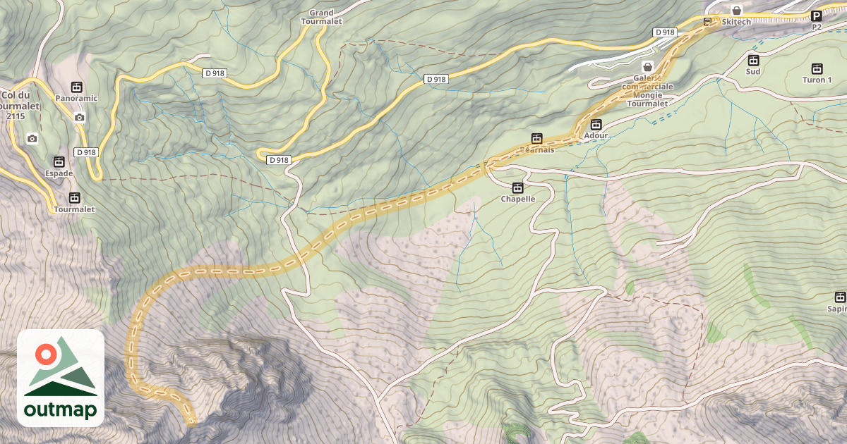 Map of Col du Pic d'Espade — La Mougie