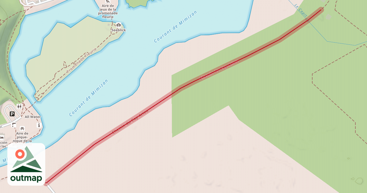 Map of Chemin du Cap Ariou
