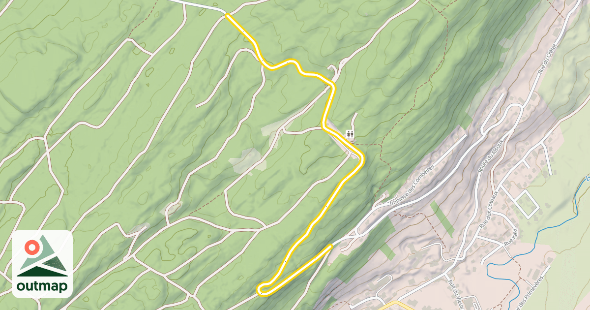 Map of Route du Risoux