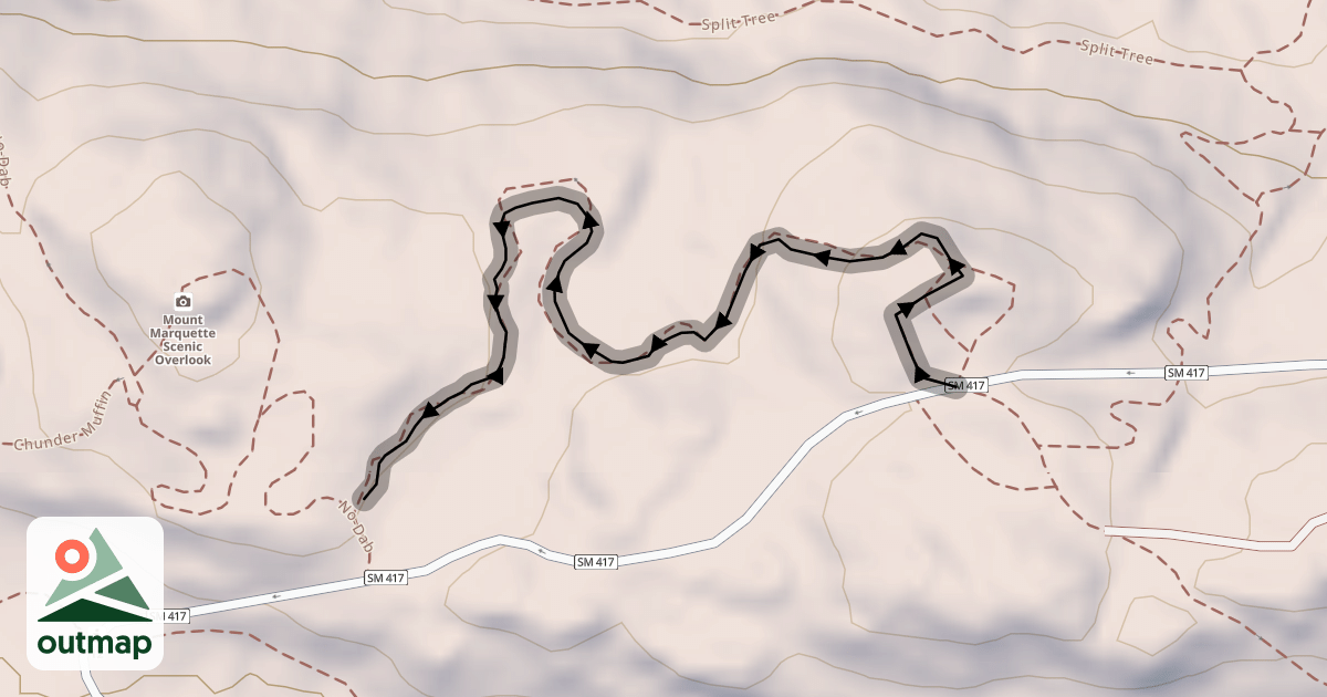 Map of Upper No-Dab