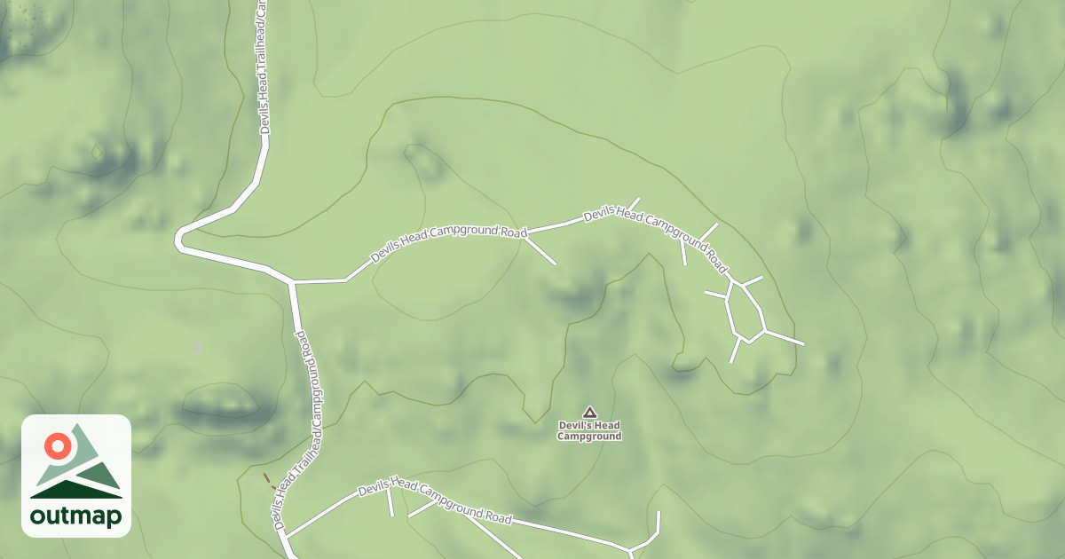 Map of DEVILS HEAD CG