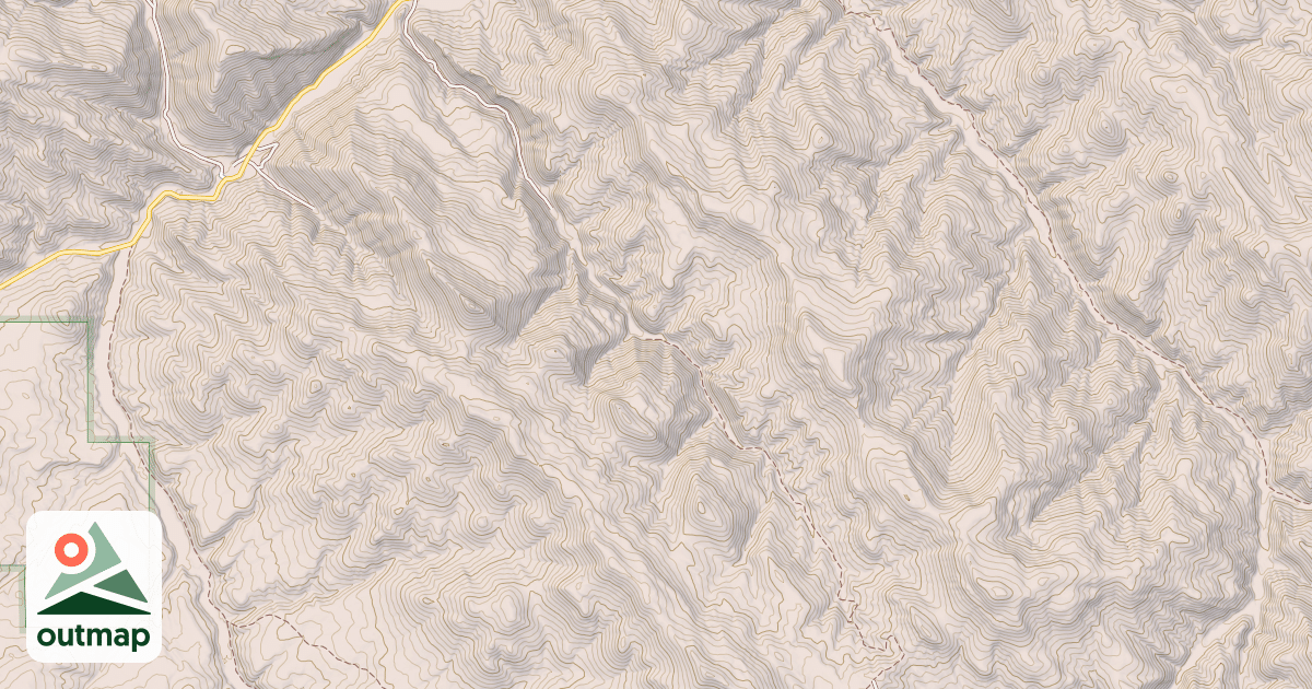 Map of Rash Canyon