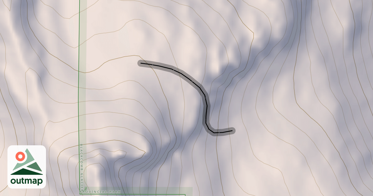 Map of Sapphire Bowl Entrance Chutes