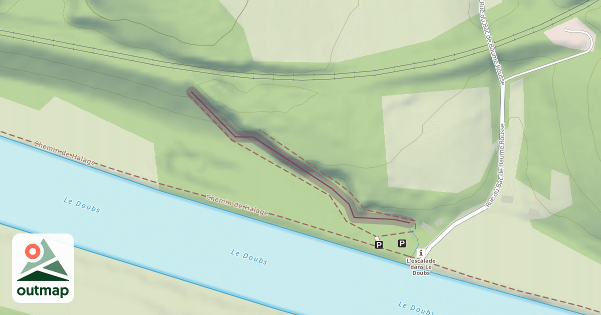 Map of Rochers de Champsvans