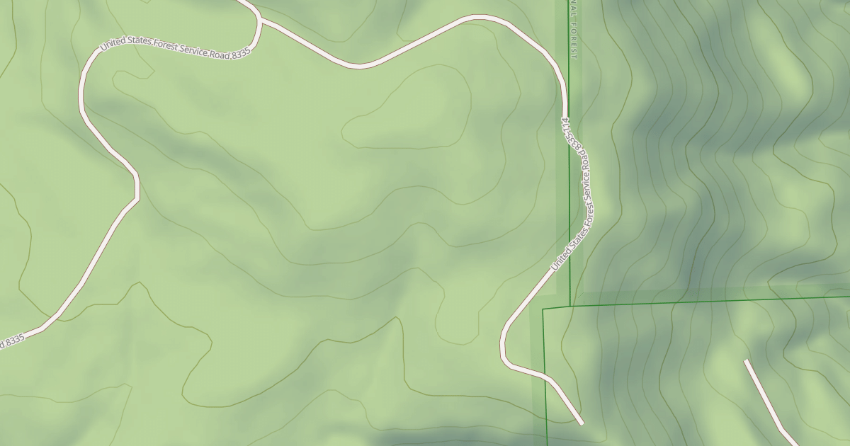 Map preview of USFS National Forest System Roads {D1D37A5A-EBA5-4DD3-8367-0B3A1951F03C}