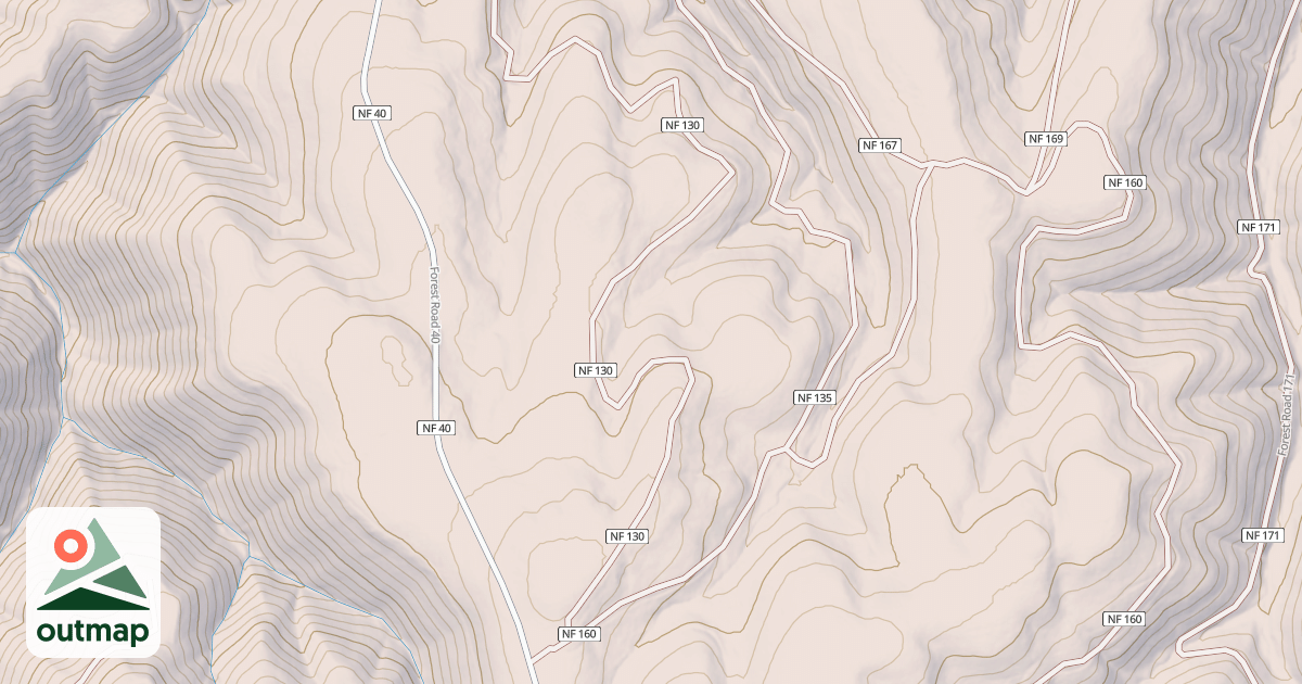 Map of POWELL POND ACCESS ROAD