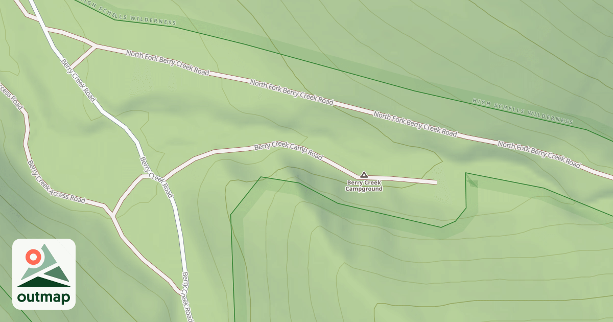 Map of BERRY CREEK CAMP