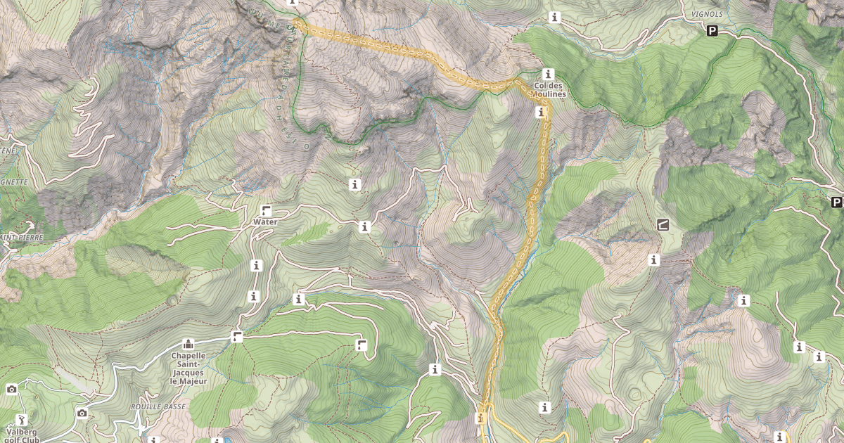 Map preview of Mont Démant — Cougne