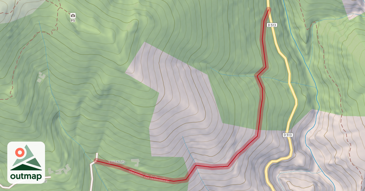 Map of Chemin de Lahondes