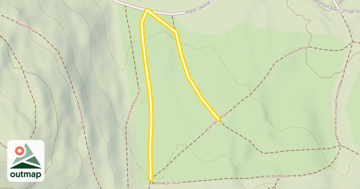 Map of Elm Lot Trail