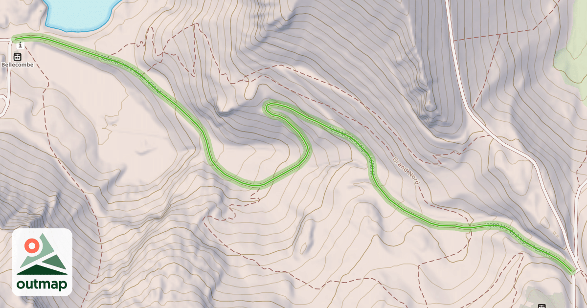 Map of 3200 M - les 2 Alpes 1650 M