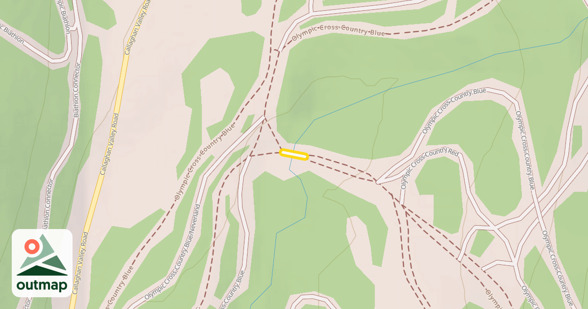 Map of Olympic Cross-Country Blue/Neverland
