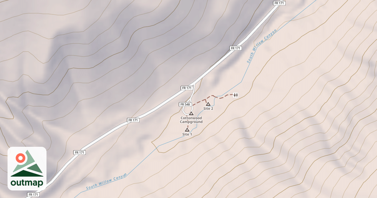 Map of COTTONWOOD CG