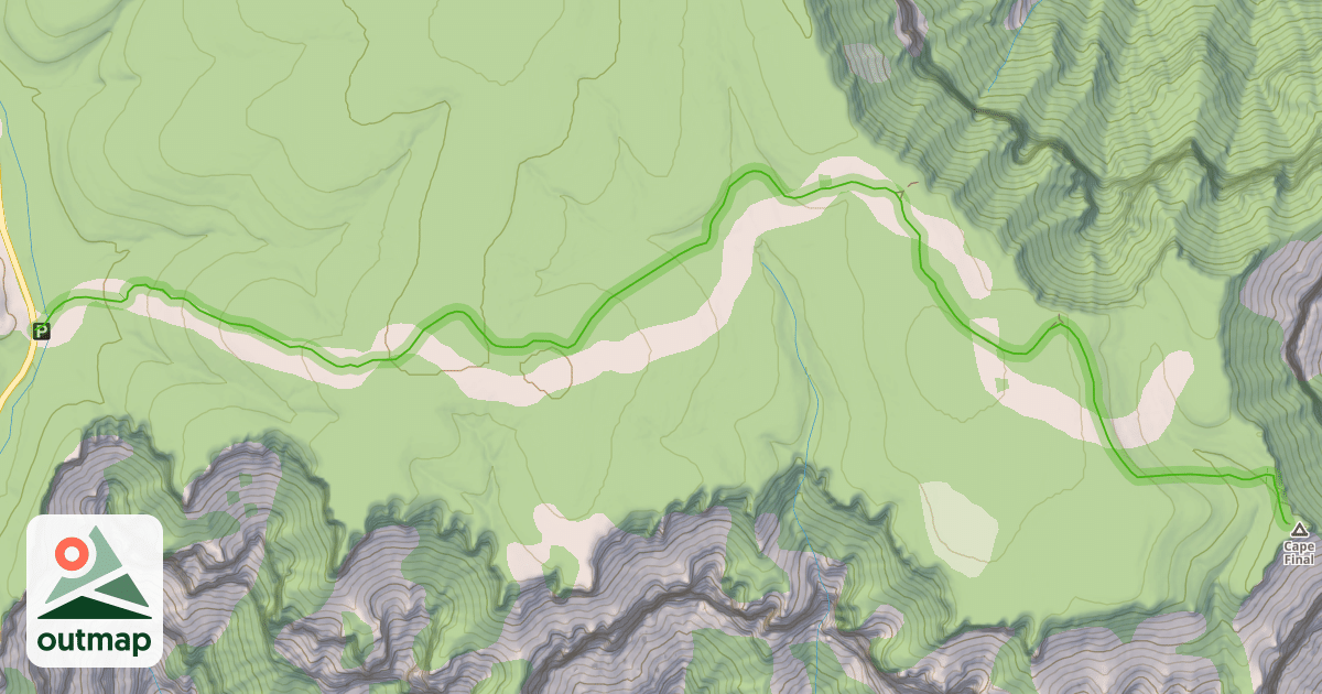 Map of Cape Final Trail