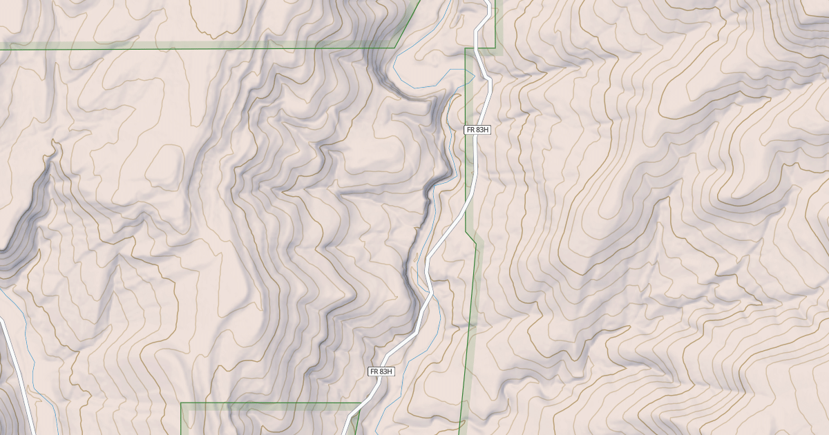 Map preview of USFS National Forest System Roads {D1A3A8CF-F3BA-487D-AEFF-09A44DDB6CCC}