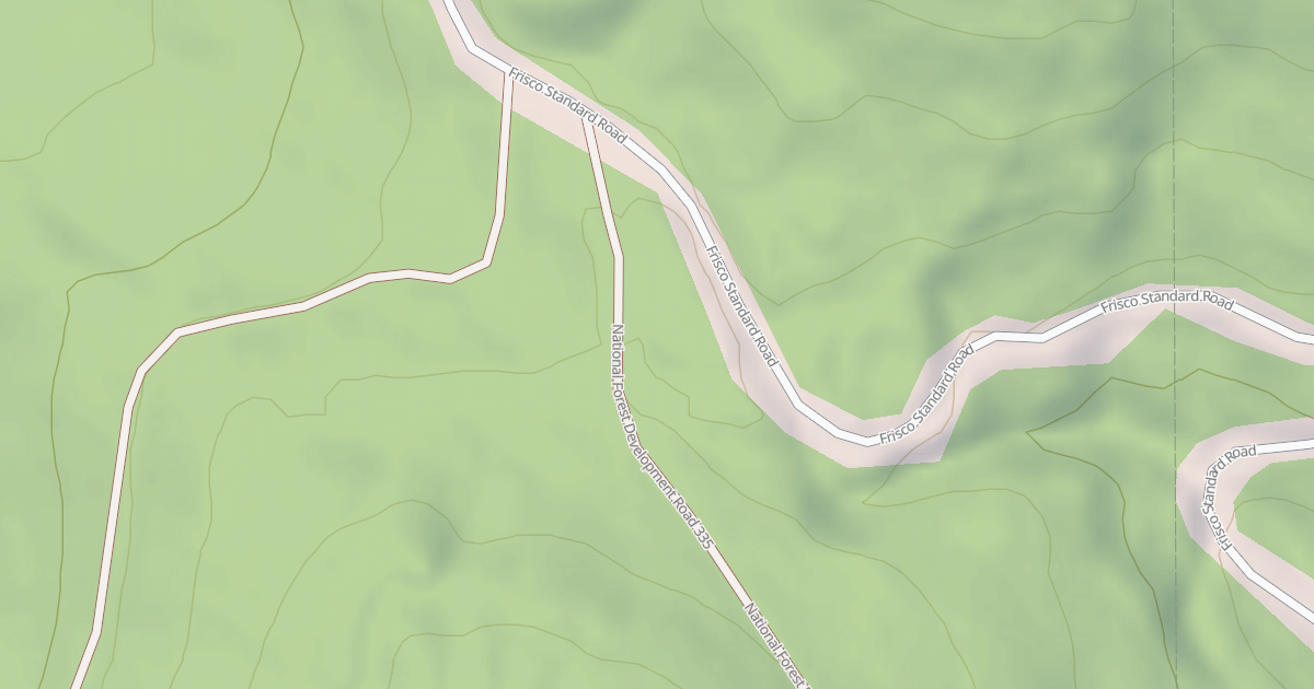 Map preview of USFS Motor Vehicle Use Map Roads {7D2346AB-A567-4018-B211-B74BE8CF90F7}