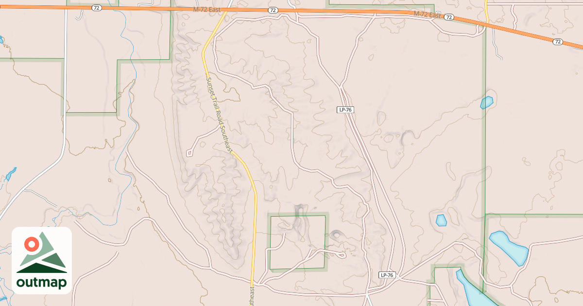Map of Kalkaska Trail