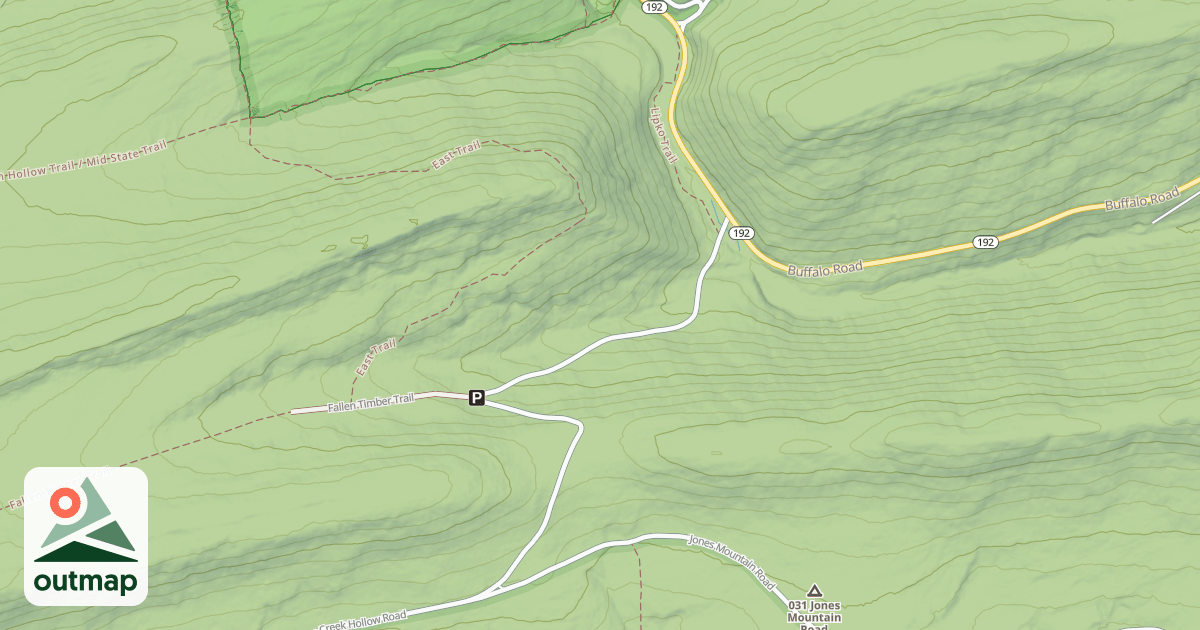 Map of Bald Eagle State Forest Snowmobile Trails